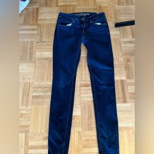 Dark blue american eagle skinny jeans